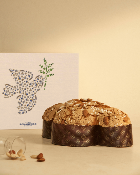 Colomba Artigianale con Clementine Candite con Confezione di Legno