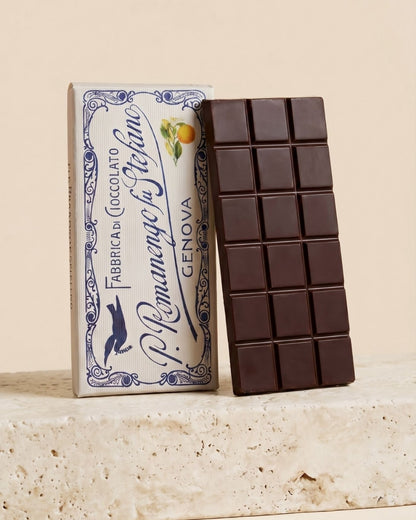 Tavoletta di Cioccolato Fondente 64% con Arancia Candita